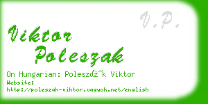 viktor poleszak business card